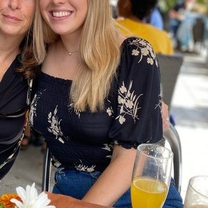 Urban Outfitters Floral Top Square Neck